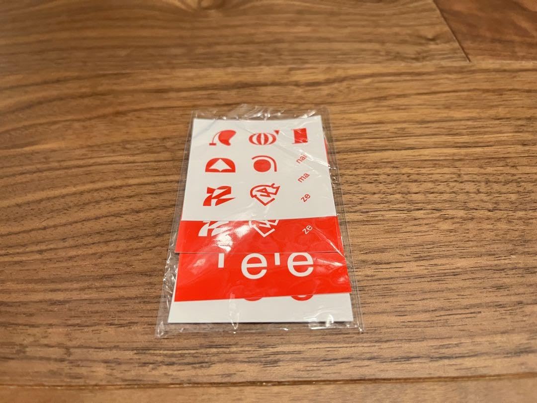 Tele キーホルダー＆ステッカーセット nai ma zeステッカー4枚セット