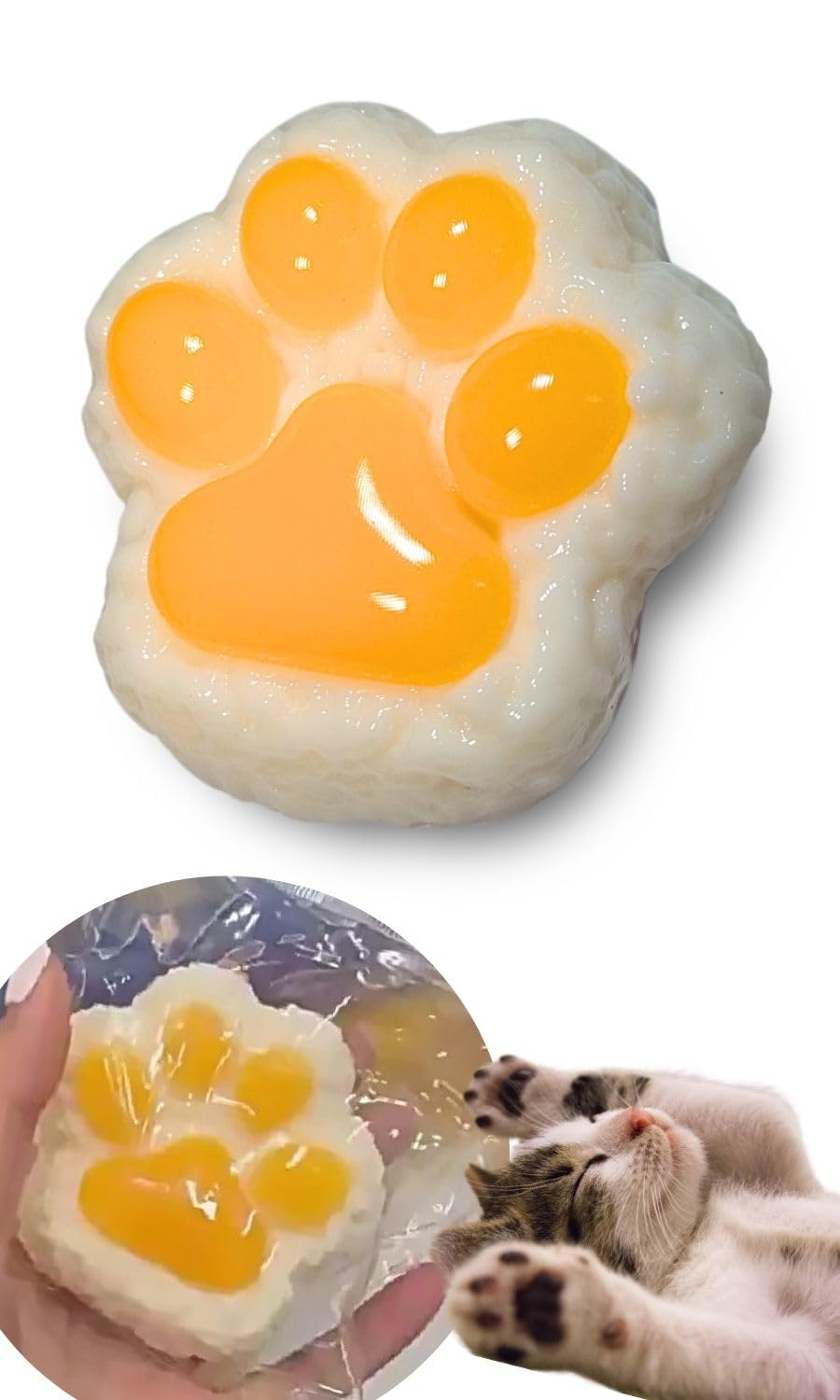 Amazon.co.jp: Edges42 スクイーズ 肉球 肉球スクイーズ 猫 おもちゃ