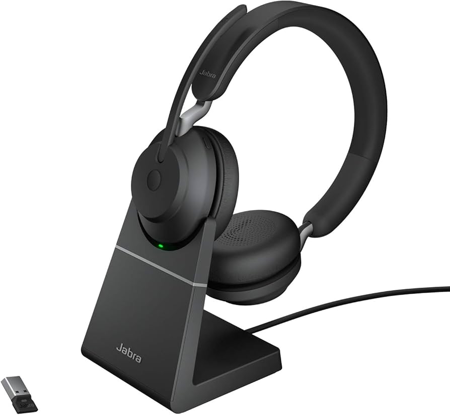 Amazon.com: Jabra Evolve2 65 - USB-A UC Stereo with Charging Stand