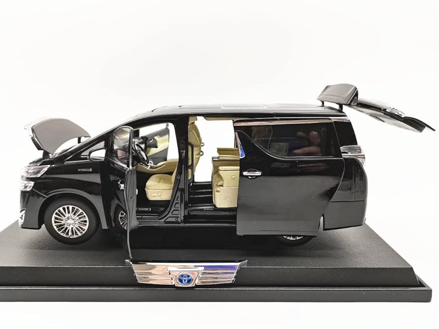 トヨタ ヴェルファイア 1/18 ダイキャストモデル黒 ミニカー トヨタ