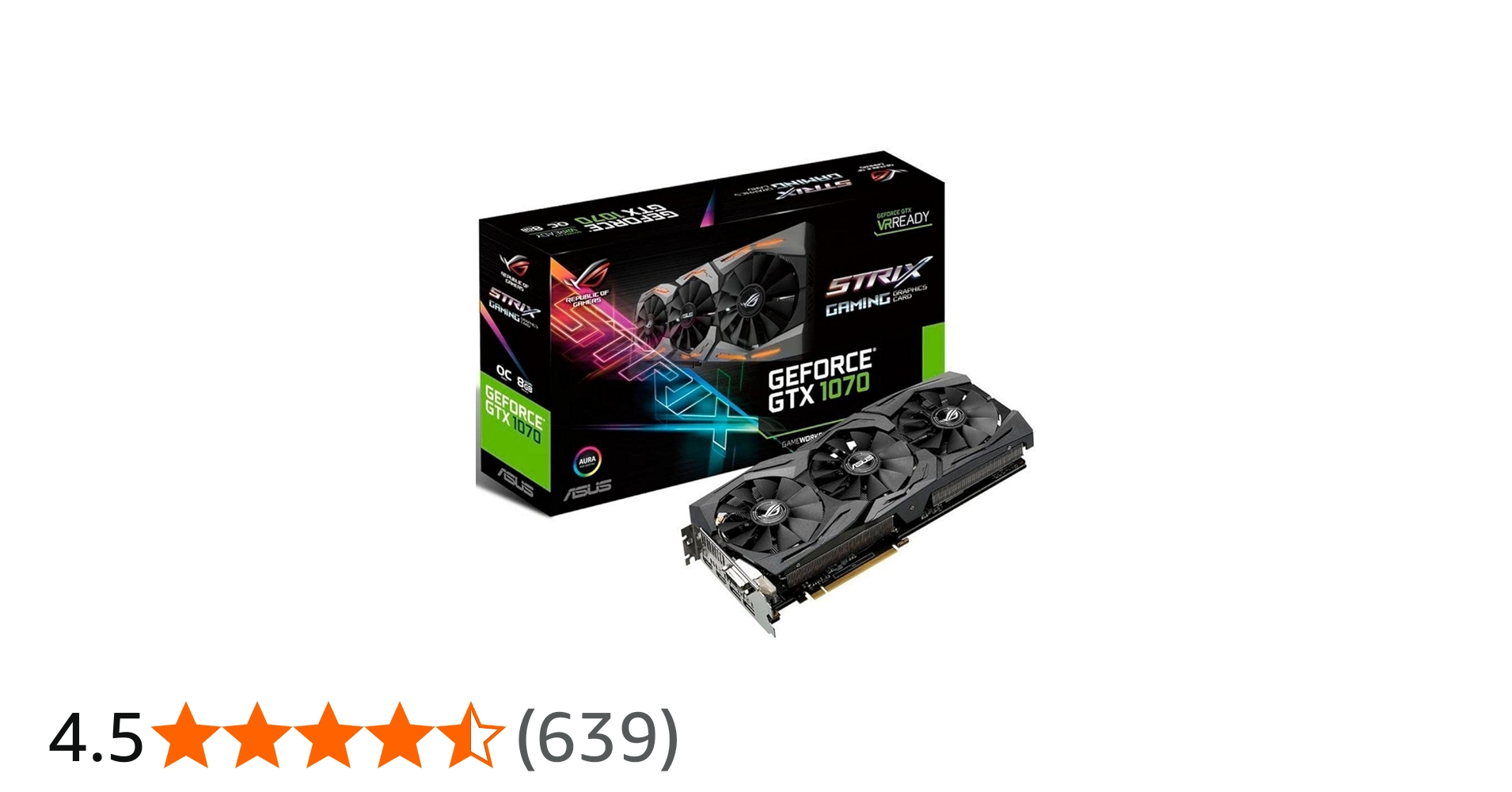 Amazon | ASUS R.O.G. STRIXシリーズ NVIDIA GeForce GTX1070搭載