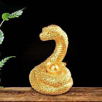 Amazon.co.jp: 2025 風水 ゴールデンスネークオーナメント、2025 動物