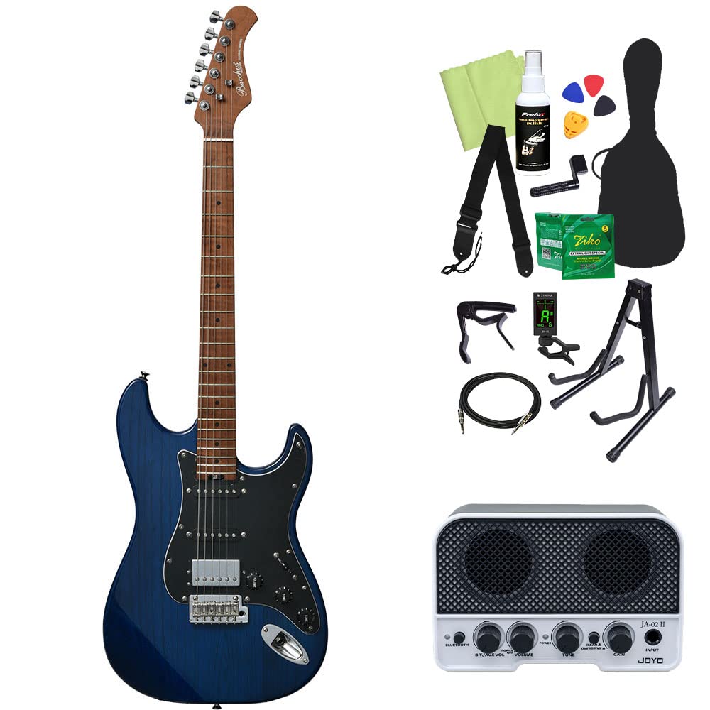 Amazon | Bacchus BSH-900ASH/RSM エレキギター初心者14点セット