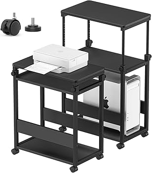 Amazon | DAIWIN パソコンワゴン pcラック 昇降式 幅35×奥行60×高さ67