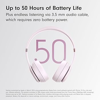 Amazon.com: Beats Solo 4 - Wireless Bluetooth On-Ear Headphones