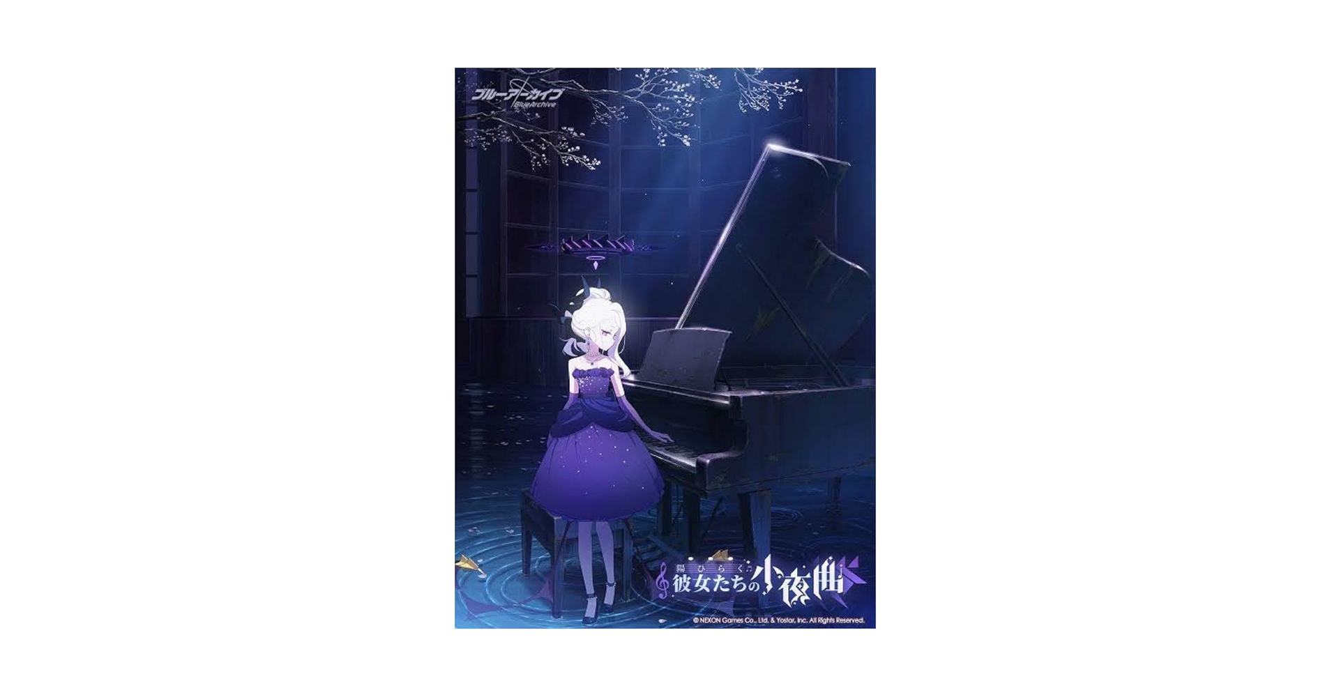 ブルアカ 空崎ヒナ 額装イラスト「陽ひらく彼女たちの小夜