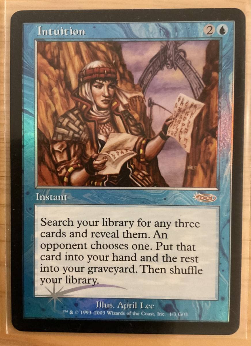 直観/Intuition 》[TMP] 英語版 ジャッジ報奨 NM MTG 直観⁄Intuition