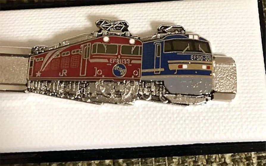 ☆天賞堂製ネクタイピン 惜別EF81ネクタイピン 北斗星カシオペアエルム