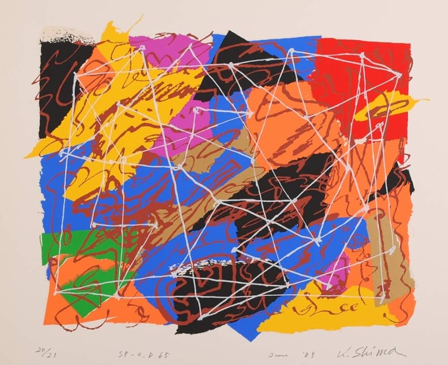 ⭕️ 真作 島州一 シルクスクリーン 作品(SP - C,D 87) 状態良好