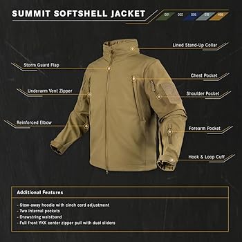 Amazon.com: Condor Elite - Summit Softshell Jacket Black, XS