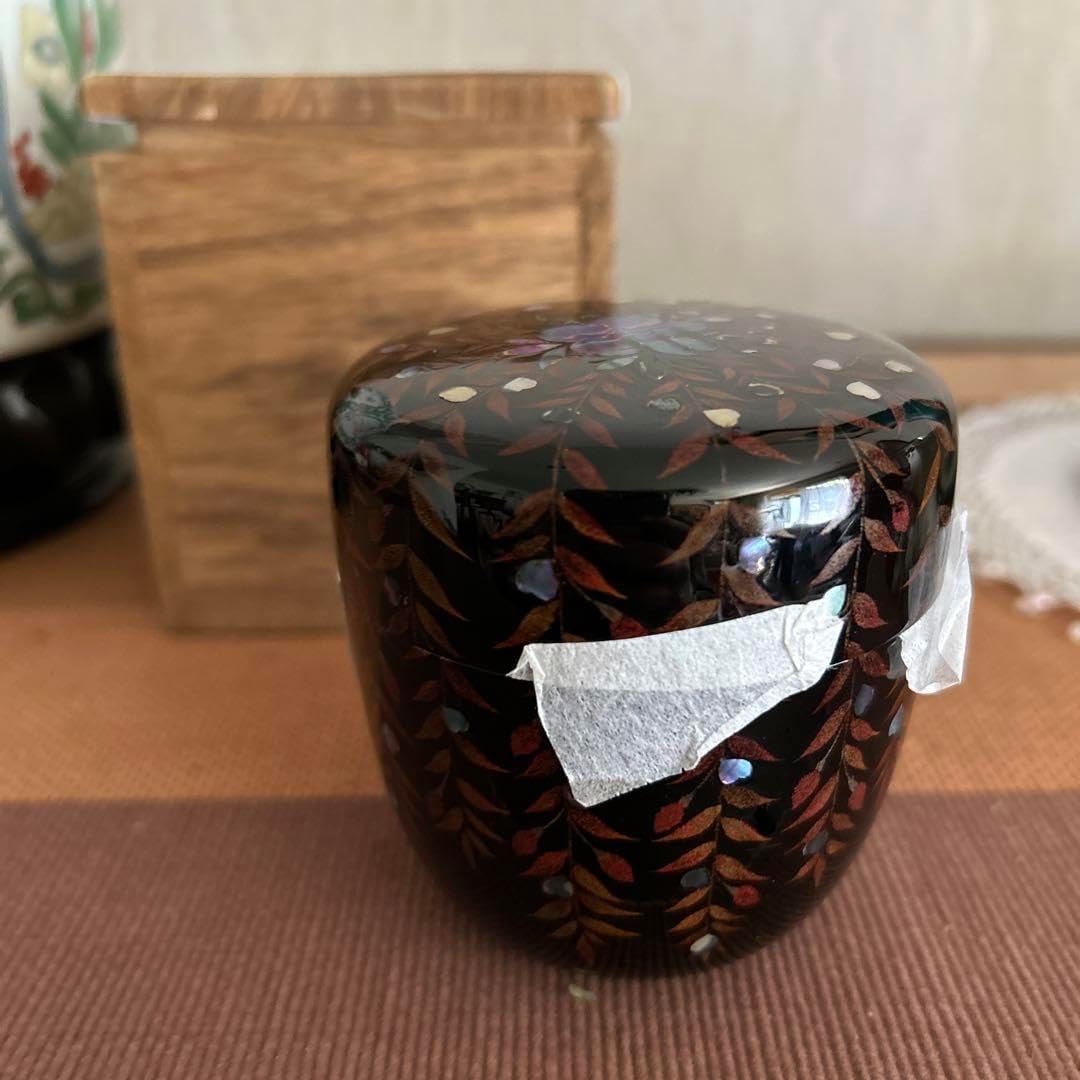 棗入れ 桜柄 螺鈿入り 棗入れ 桜柄 螺鈿入り