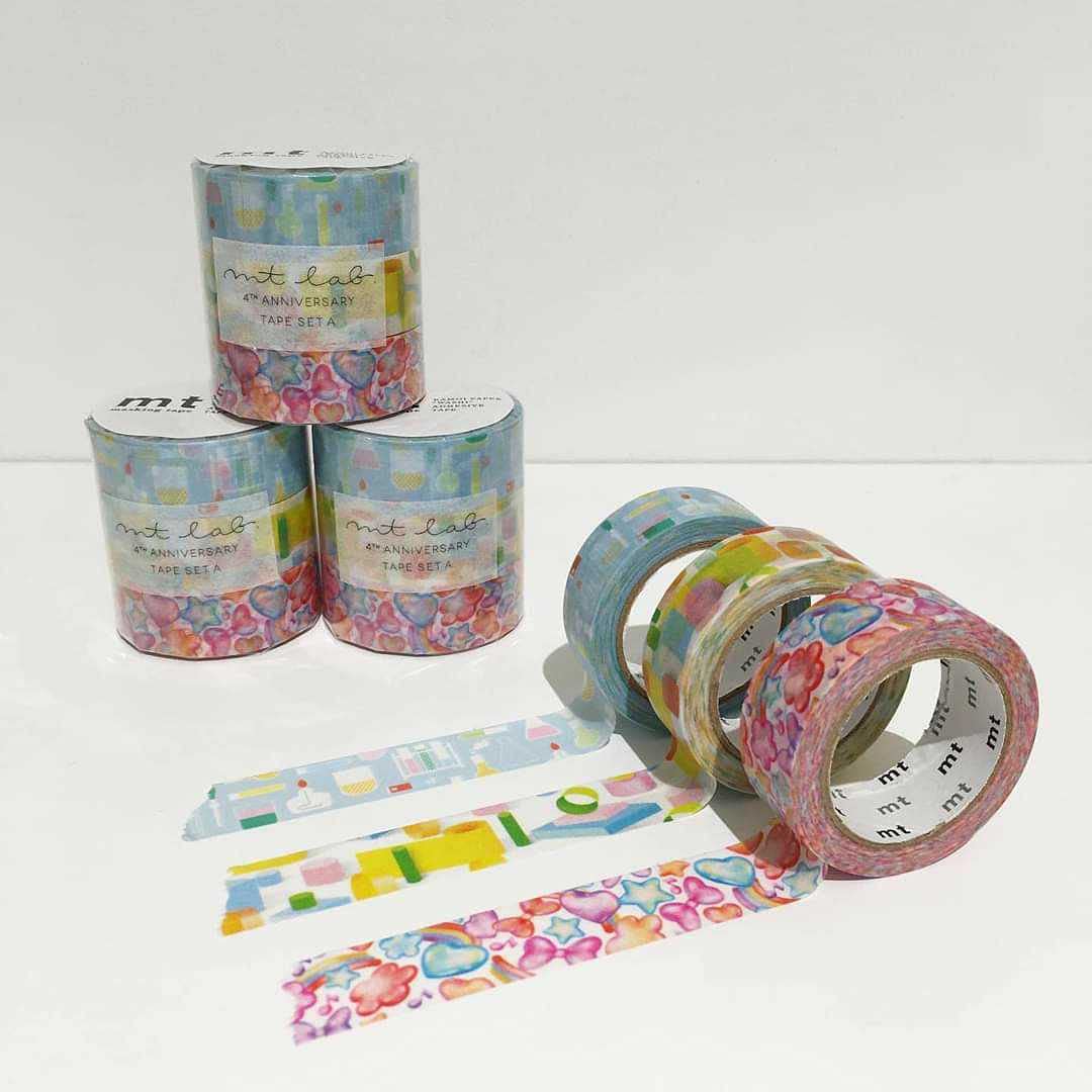 mt lab.限定マスキングテープセット☆両面印刷テープ☆カモ井☆