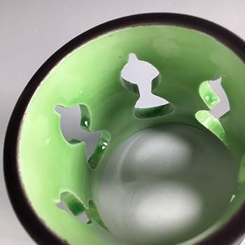 Amazon.co.jp: R156 蓋置 『中村翠嵐造』『紫交趾』『六瓢透し