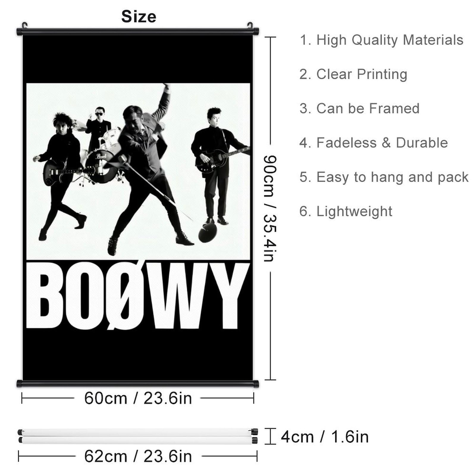BOOWY (ボウイ) ポスター7枚セット BOOWY (ボウイ) ポスター7枚セット