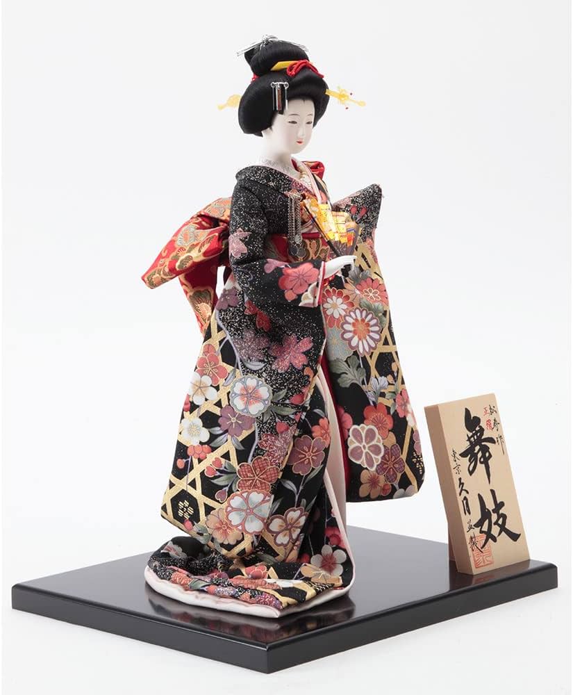 Amazon | 久月official 日本人形 松寿作 舞妓 正絹 KH850-78-Z-US