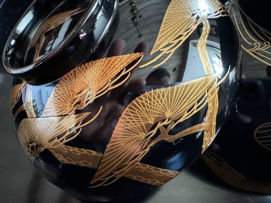 輪島塗（重要無形文化財）金蒔絵高級汁椀龍作ペア