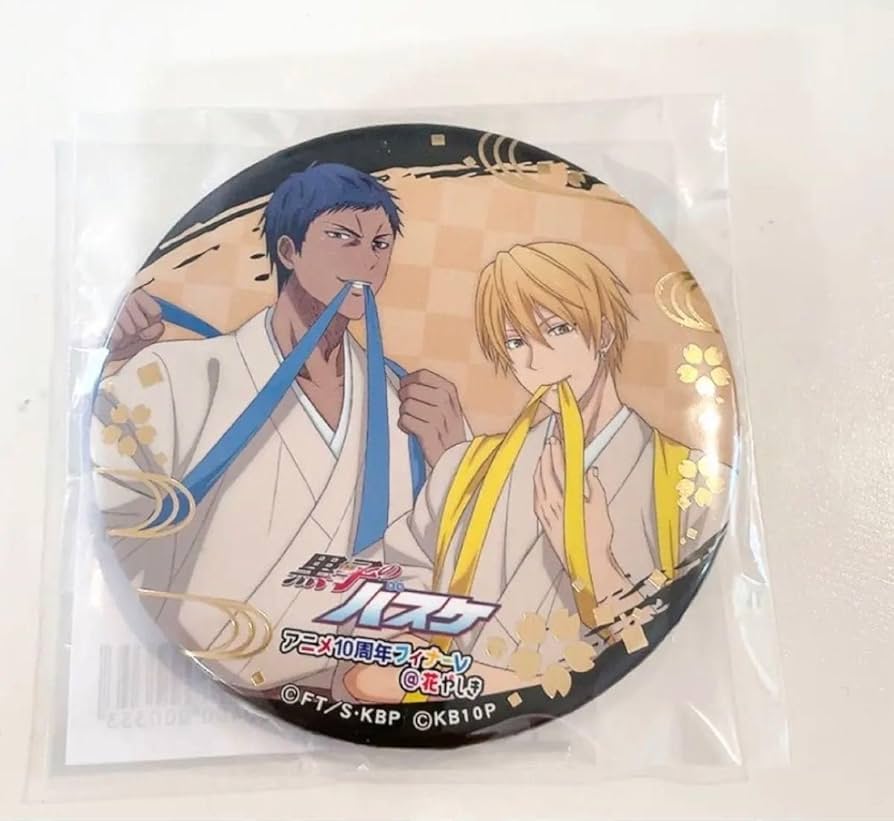 黒子のバスケ 缶バッジ 黒子テツヤ 黄瀬凉太 青峰大輝 火神大我