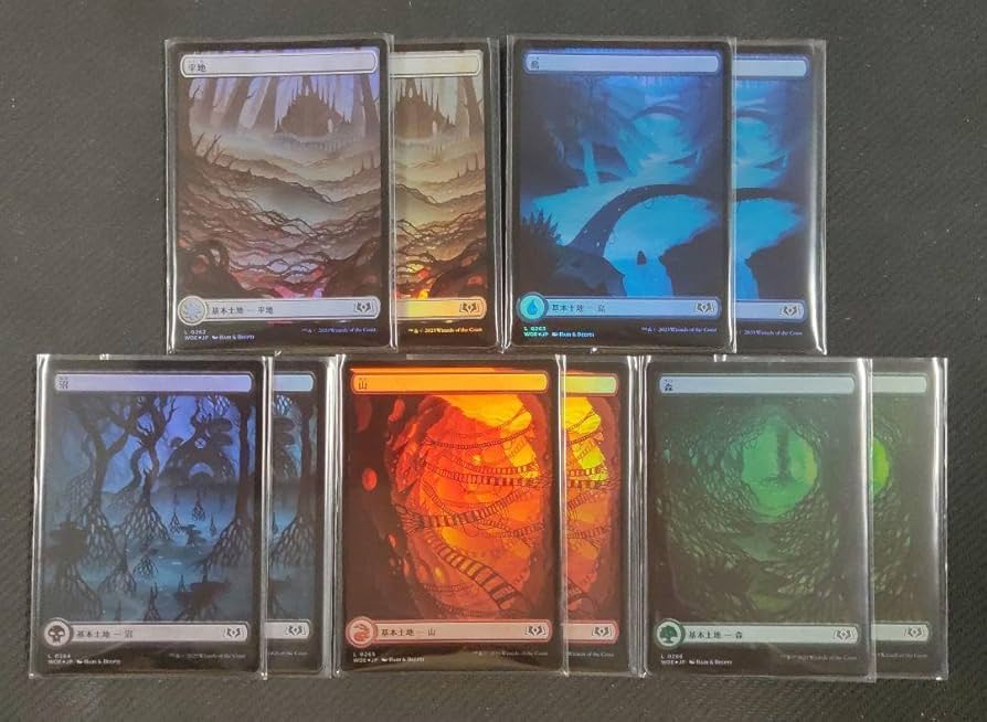 MTG 浮世絵 フルアート 基本土地セット foil NEO 神河 34枚セット