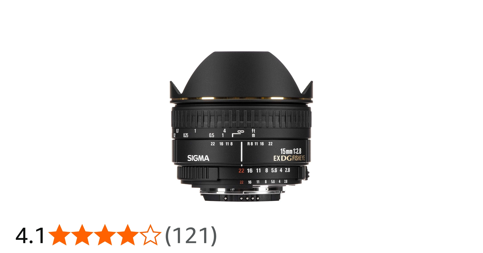 Amazon.co.jp: シグマ(Sigma) SIGMA 単焦点魚眼レンズ 15mm F2.8 EX DG