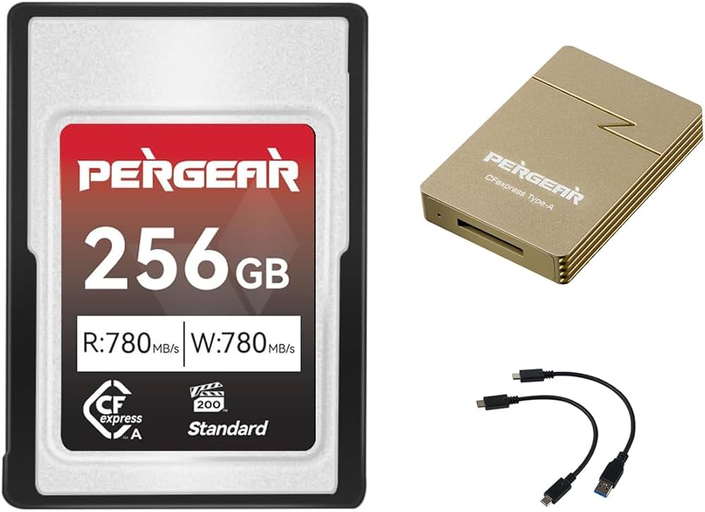 Amazon | Pergear CFexpress Type A 256GBメモリカード カードリーダー