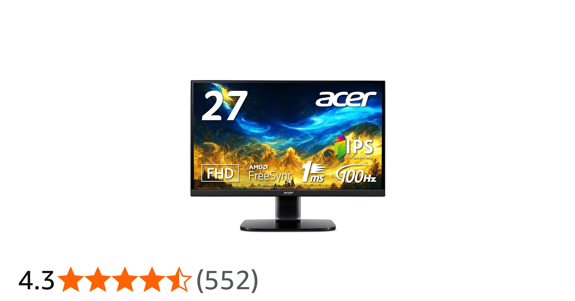 Amazon.co.jp: 日本エイサー 【Amazon.co.jp限定】 Acer モニター