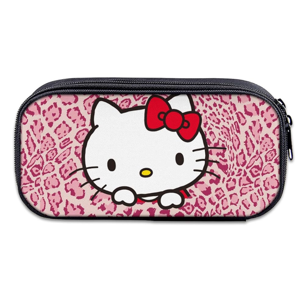 レア‼️キティ フルーツデザインペンケース ピンク りんごチャーム付き