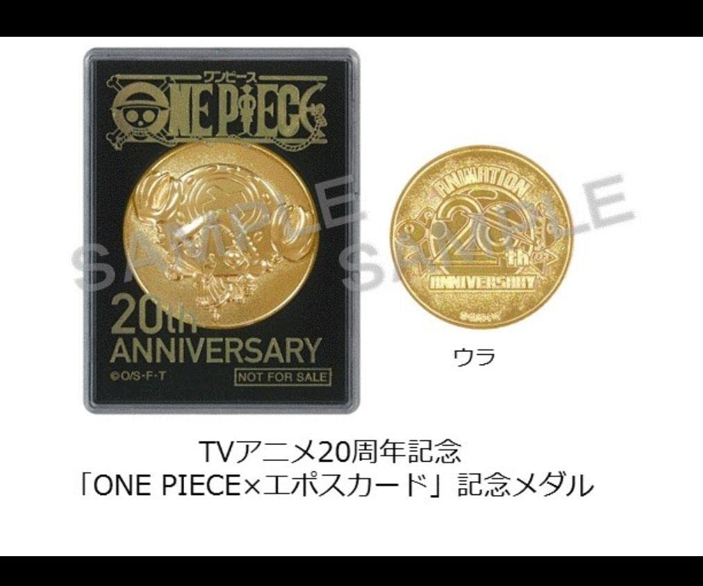 ONE PIECE 20th medal 5pcs/set One Piece Commemorative Medal Solo