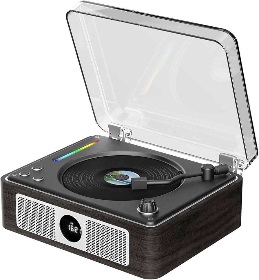 Amazon.co.jp: THINKYA CDプレーヤー Bluetooth受信/送信 レトロ 充電