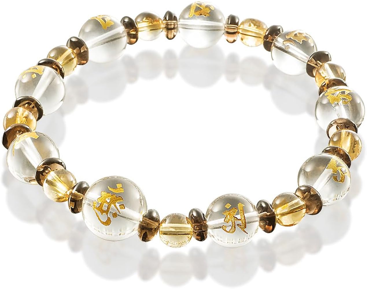 Amazon.co.jp: [マックスコスメジャパン] 水晶 曼荼羅 腕珠 数珠
