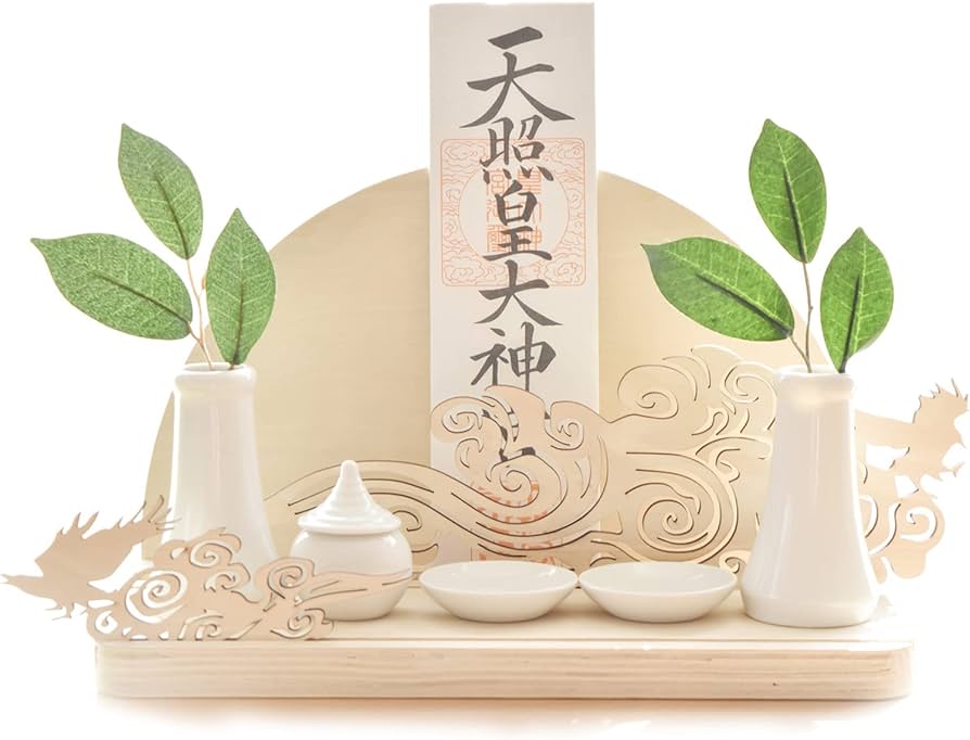 Amazon.co.jp: やまこう 神棚 セット お札立て モダン 神具セット付き
