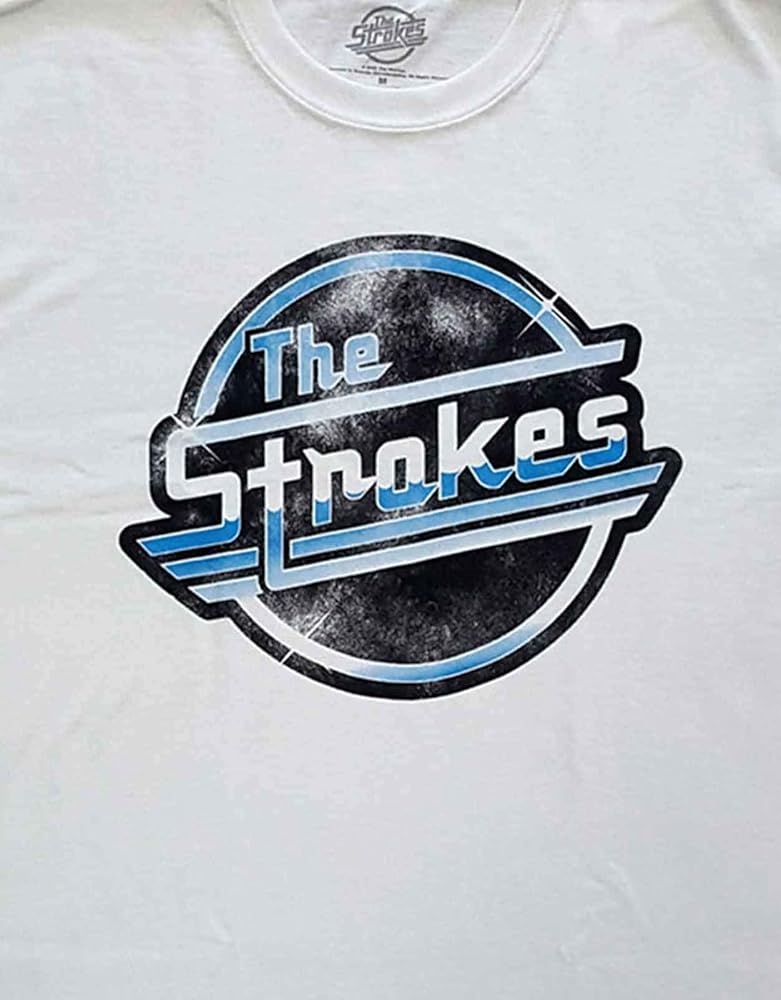 Amazon | [ROCK OFF] The Strokes T Shirt Distressed Magna Band Logo