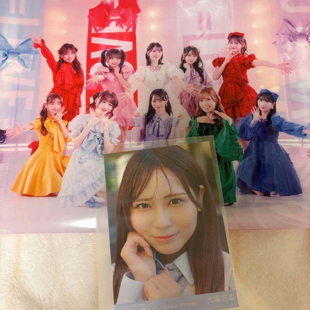 イコラブ 大場花菜 とくべチュ、して 生写真 直筆 チュウ コメ有り