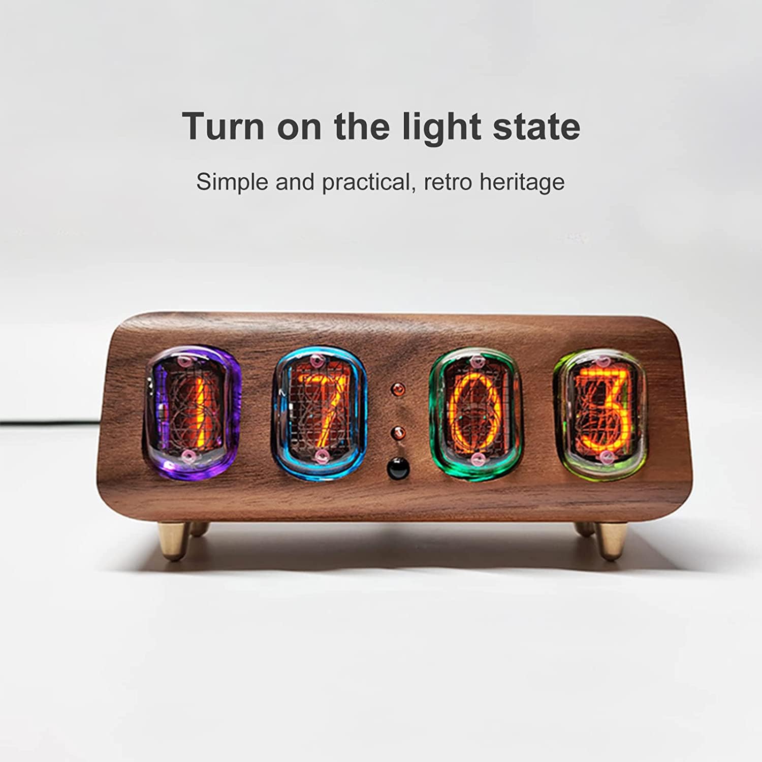 Amazon.co.jp: ニキシー管時計 旧ソ連 IN12 グロー管時計 複数制御時計