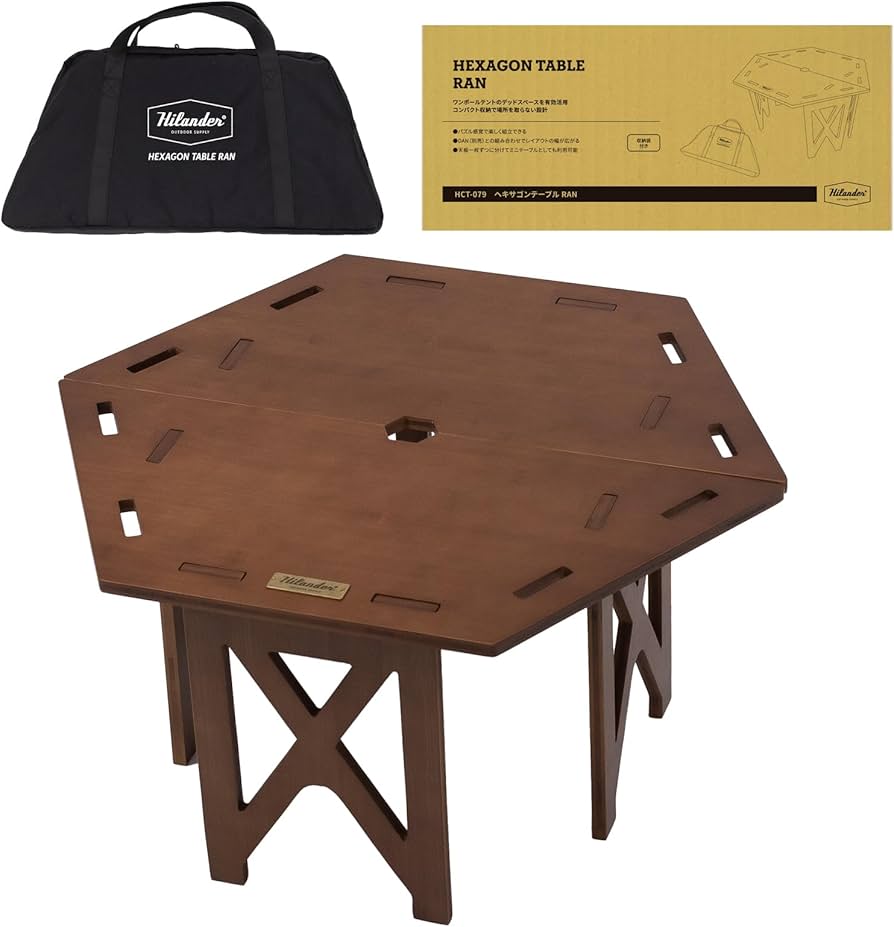 Amazon | Hilander(ハイランダー) ヘキサゴンテーブル RAN ヘキサゴン