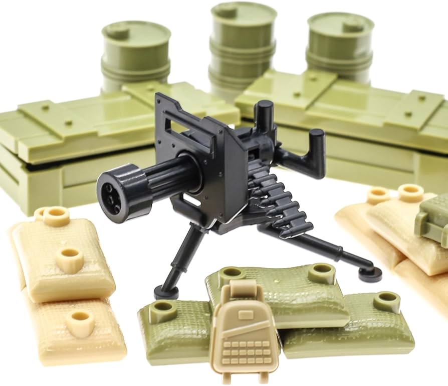 Amazon.co.jp: BrickBounty 180 個 武器 - マシンガン - ライフル 主要