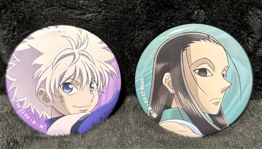 ハンターハンター キルア 戦う背中 缶バッジ ホロ HUNTER×HUNTER