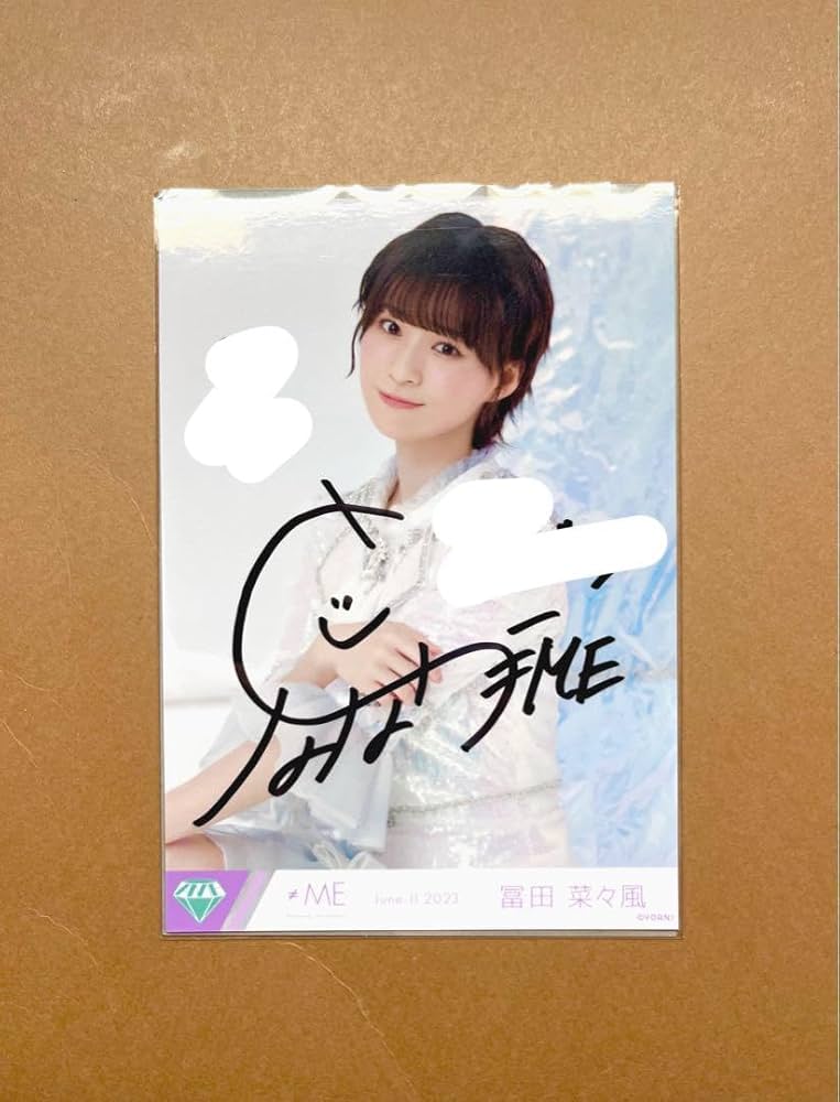 ノイミー 冨田菜々風 直筆 サイン 生写真 チョコレートメランコリー