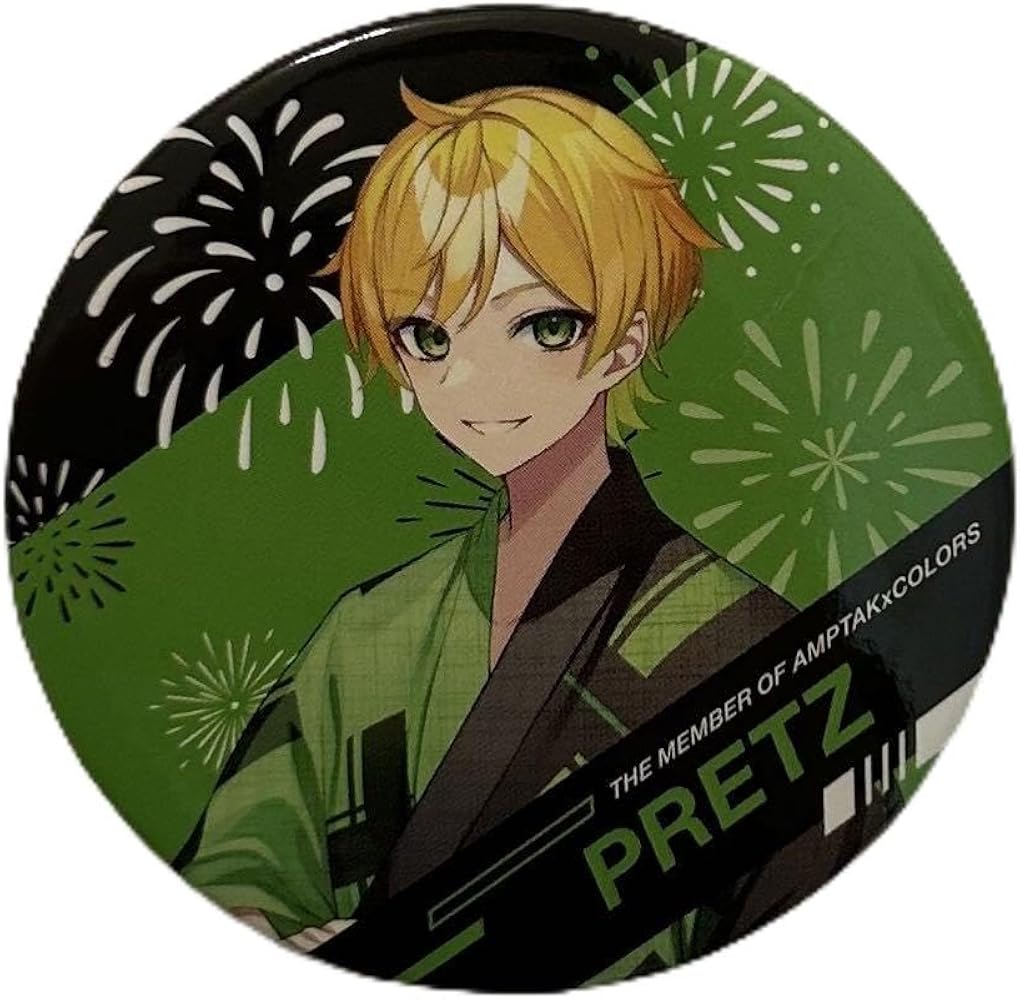 AMPTAK×COLORS ぷりっつ 缶バッジ 7個セット AMPTAK×COLORS ぷりっつ