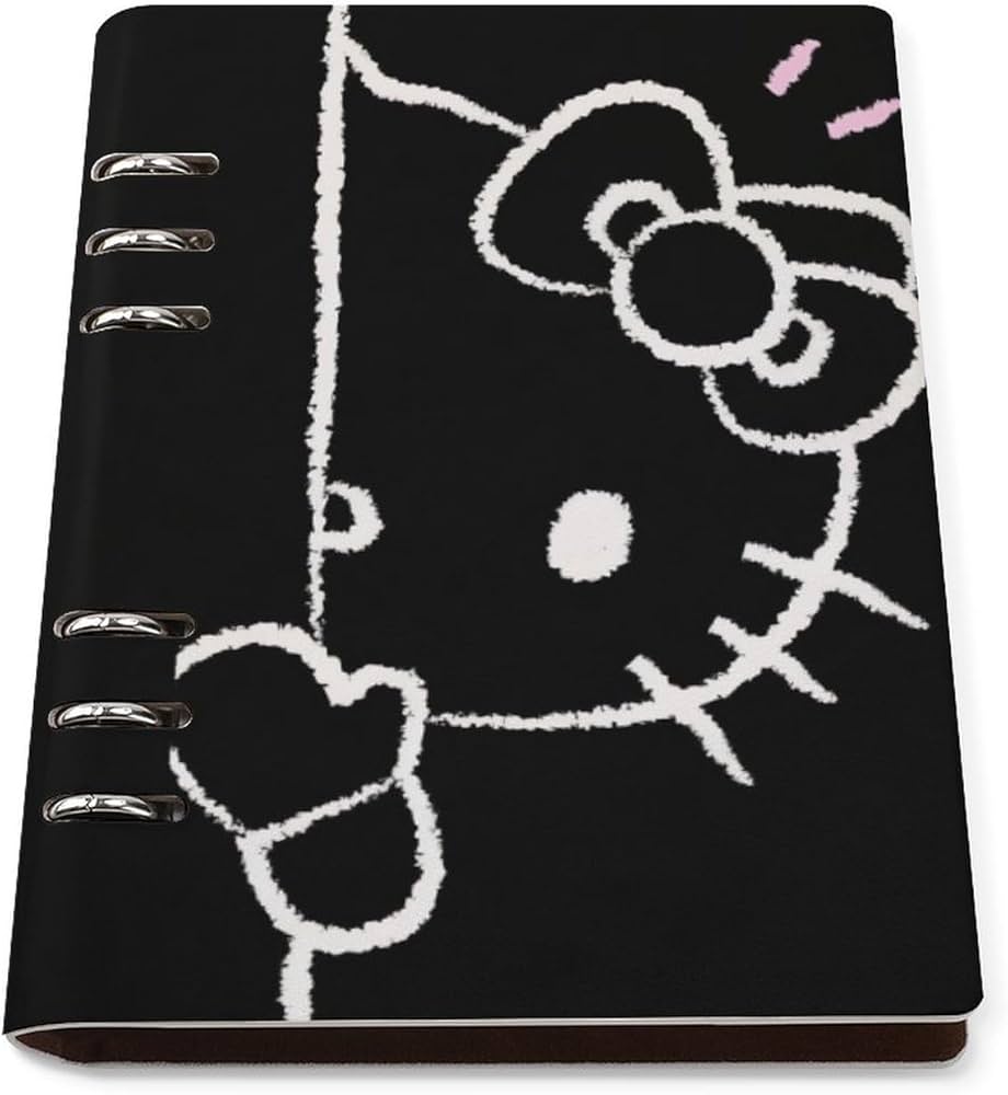 Amazon.co.jp: ハローキティ システム手帳 PU ノートメモ帳 バインダー