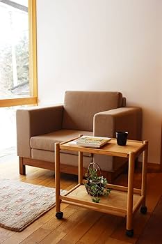 Amazon.co.jp: オークヴィレッジ リビングワゴン キッチンワゴン 収納