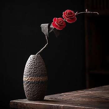 Amazon.co.jp: 花瓶 陶器 ミニ おしゃれ フラワーベース 小さめ 和風