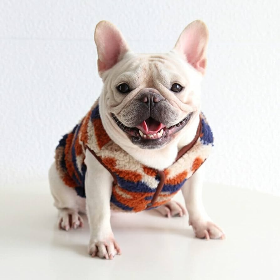 Amazon.co.jp: フレンチブルドッグ 犬服 秋冬 フリース 迷彩柄 服 防寒