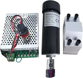Amazon | スピンドルモーター 0.5kwクランプ空冷スピンドルモーター