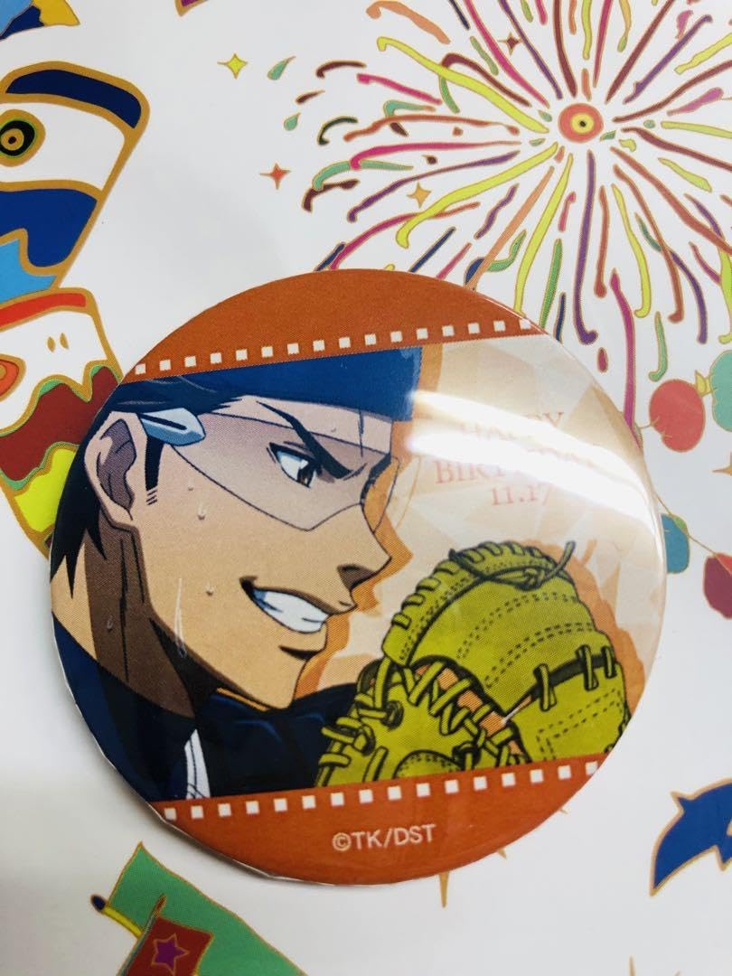 4847】激レア ダイヤのA 御幸一也 バースデー缶バッジ 特典