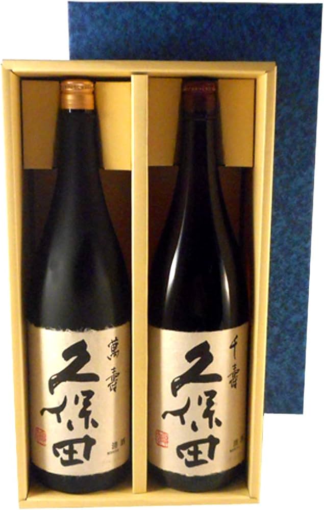 Amazon.co.jp: 久保田セット 久保田 萬寿＆千寿 1800ml2本 ギフト