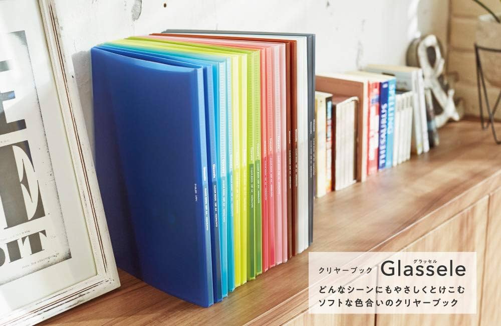 Amazon.co.jp: コクヨ クリヤーブック Glassele 替紙式 A4 オフ