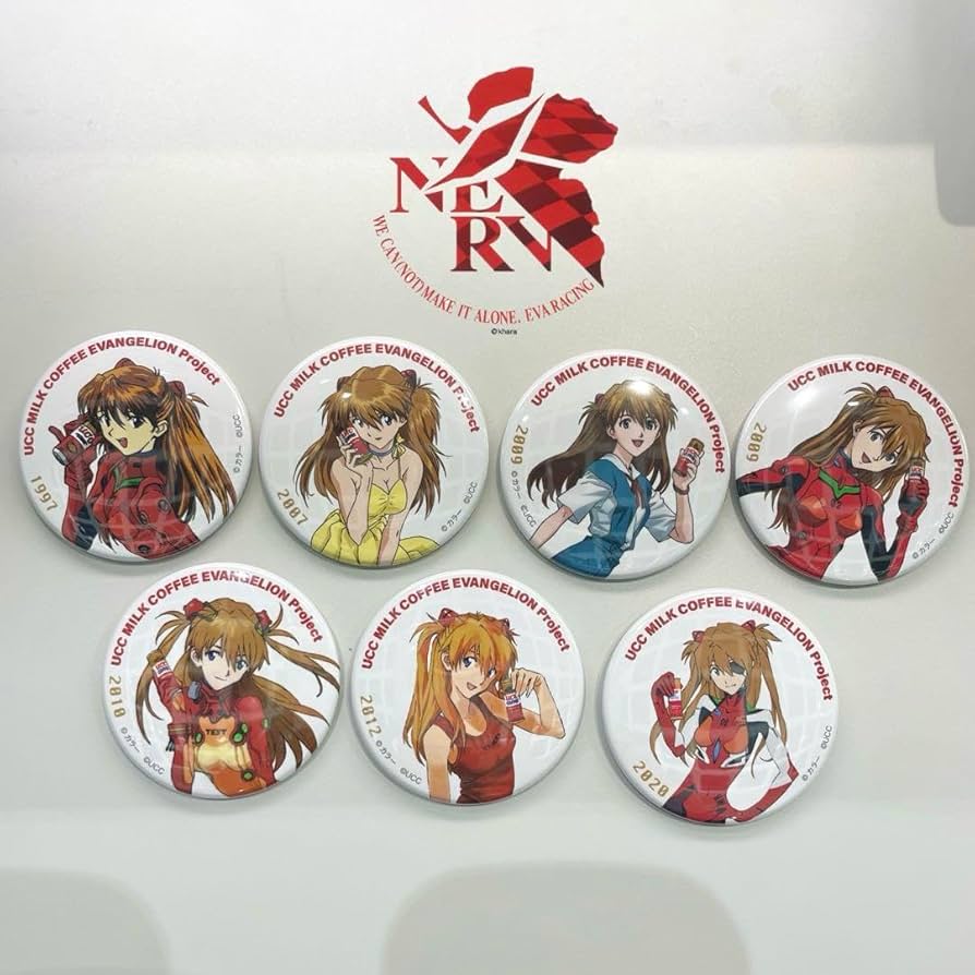 エヴァンゲリオン】アスカ ルミネ＆ニュウマン コラボ 缶バッジ LUMINE