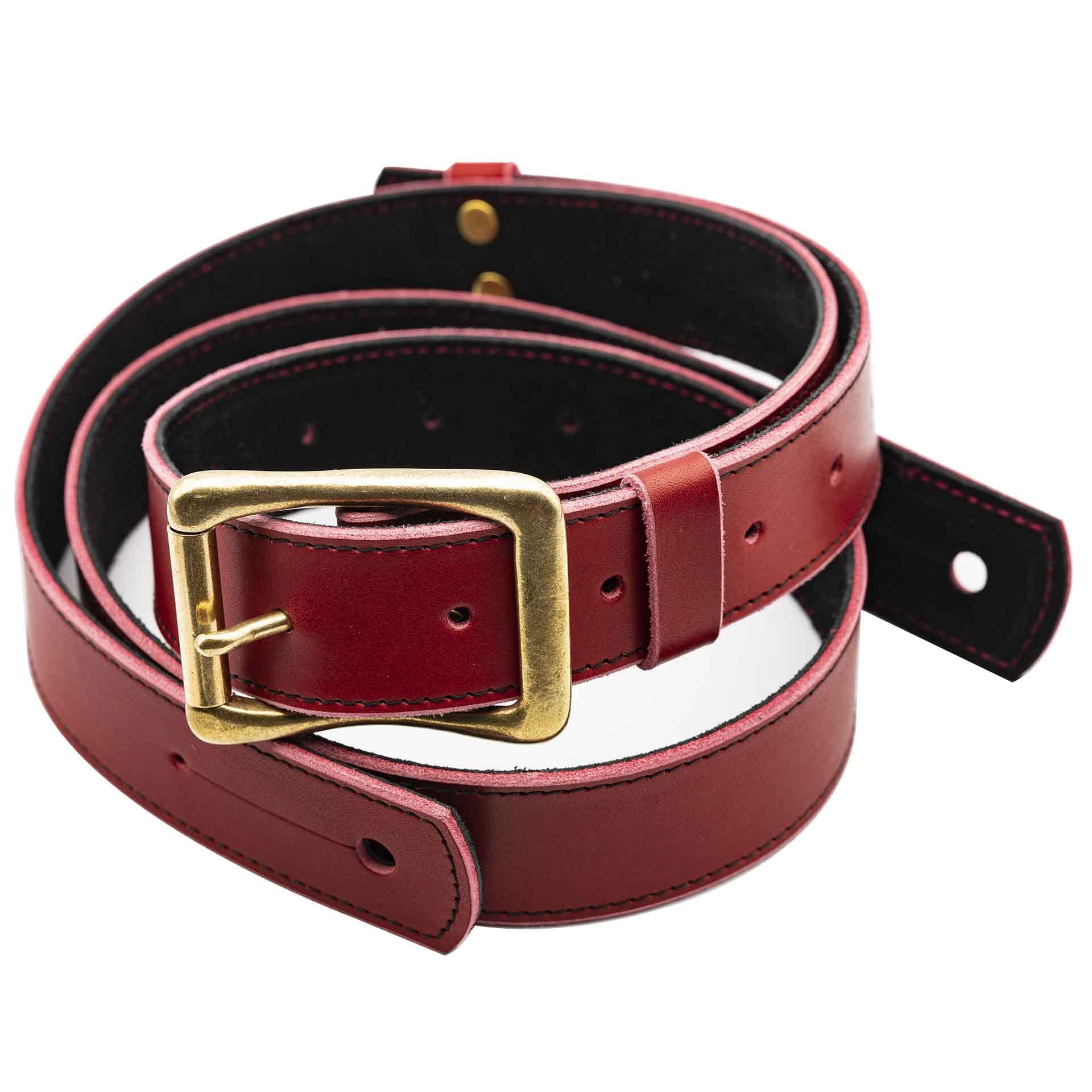 ヌメ革製 ハンドメイド ギター・ベース用ストラップ イナズマ 蓄光