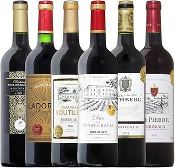 Amazon.co.jp: 全てボルドー金賞受賞 赤ワイン 6本 ワイン セット 飲み