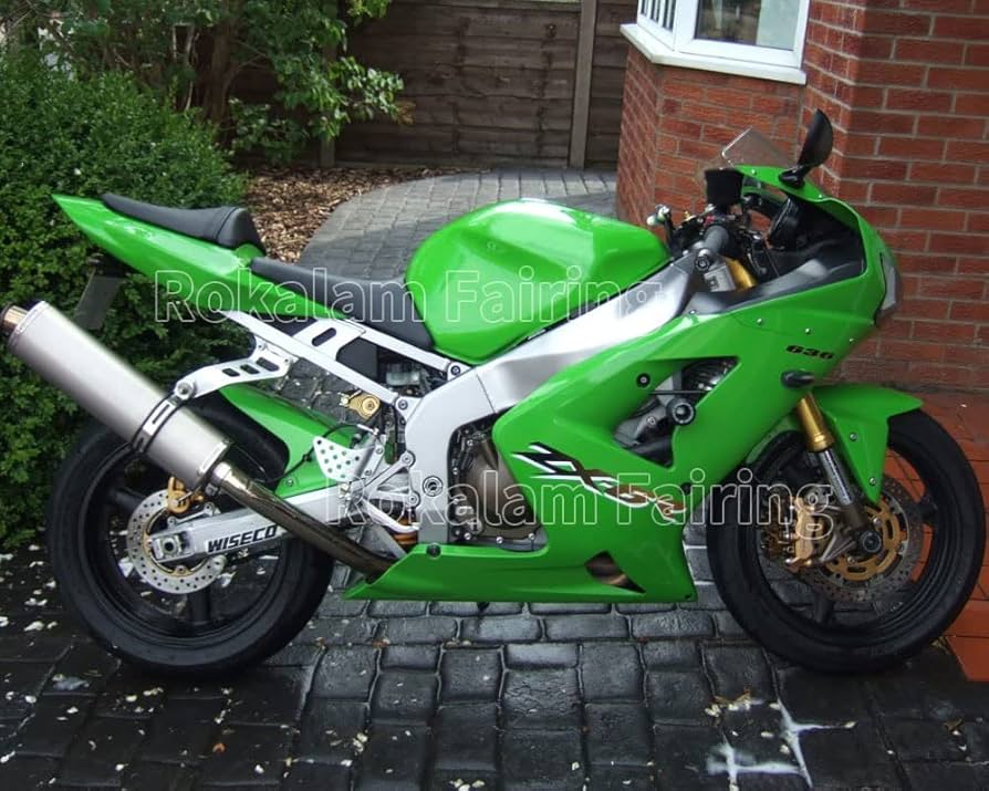 Amazon | 緑フェアリング Ninja 適用ZX6R 03 04 ZX 6R 636 2003 2004